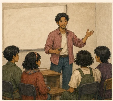 Minh họa Scene 1 — The New Mentor